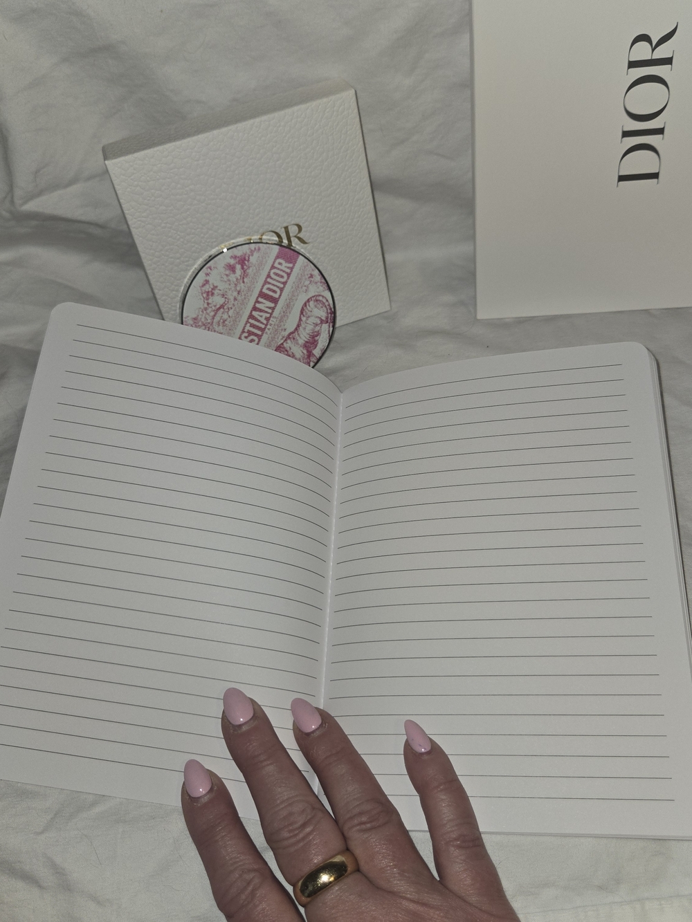 Dior Mirror + Floral Notebook Set w/ Box Gift - Picture 6 of 7